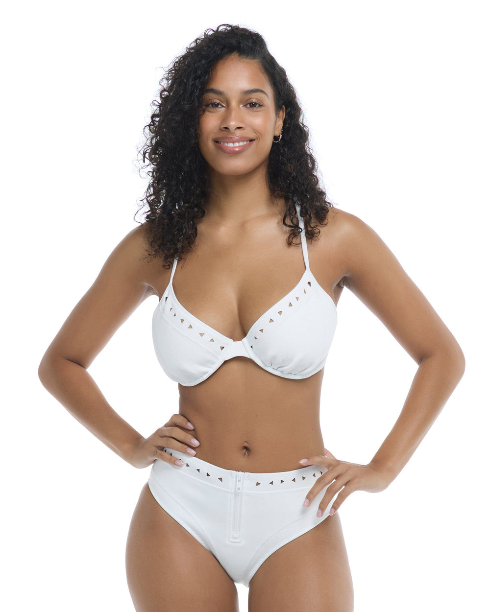 3960715d-285 Body Glove Constellation Solo D-F Cup Bikini Top - Snow