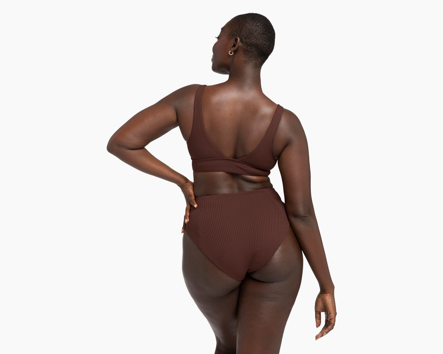 Vitamin A Swim Sienna Tank - Chocolate Ecorib