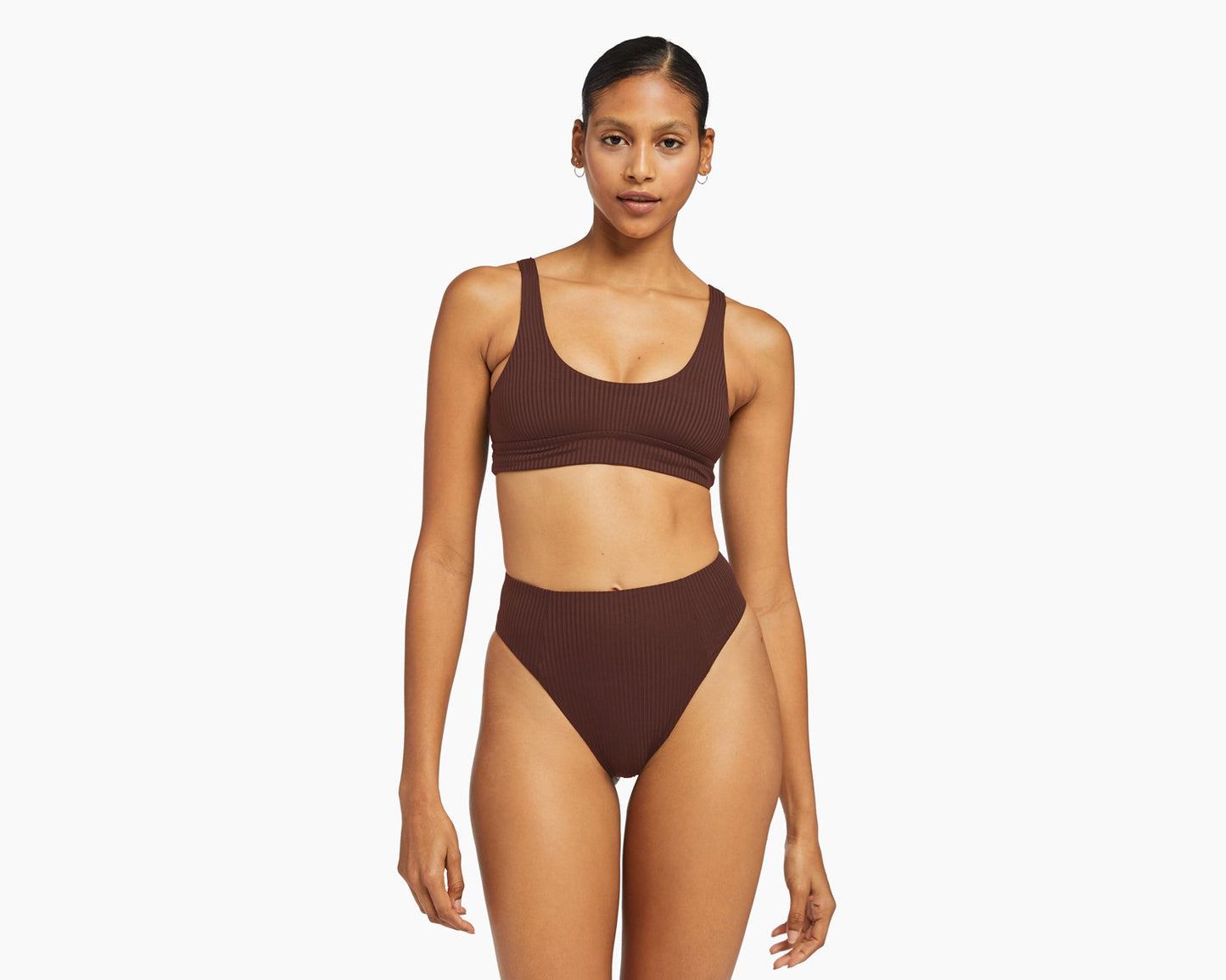 Vitamin A Swim Sienna Tank - Chocolate Ecorib