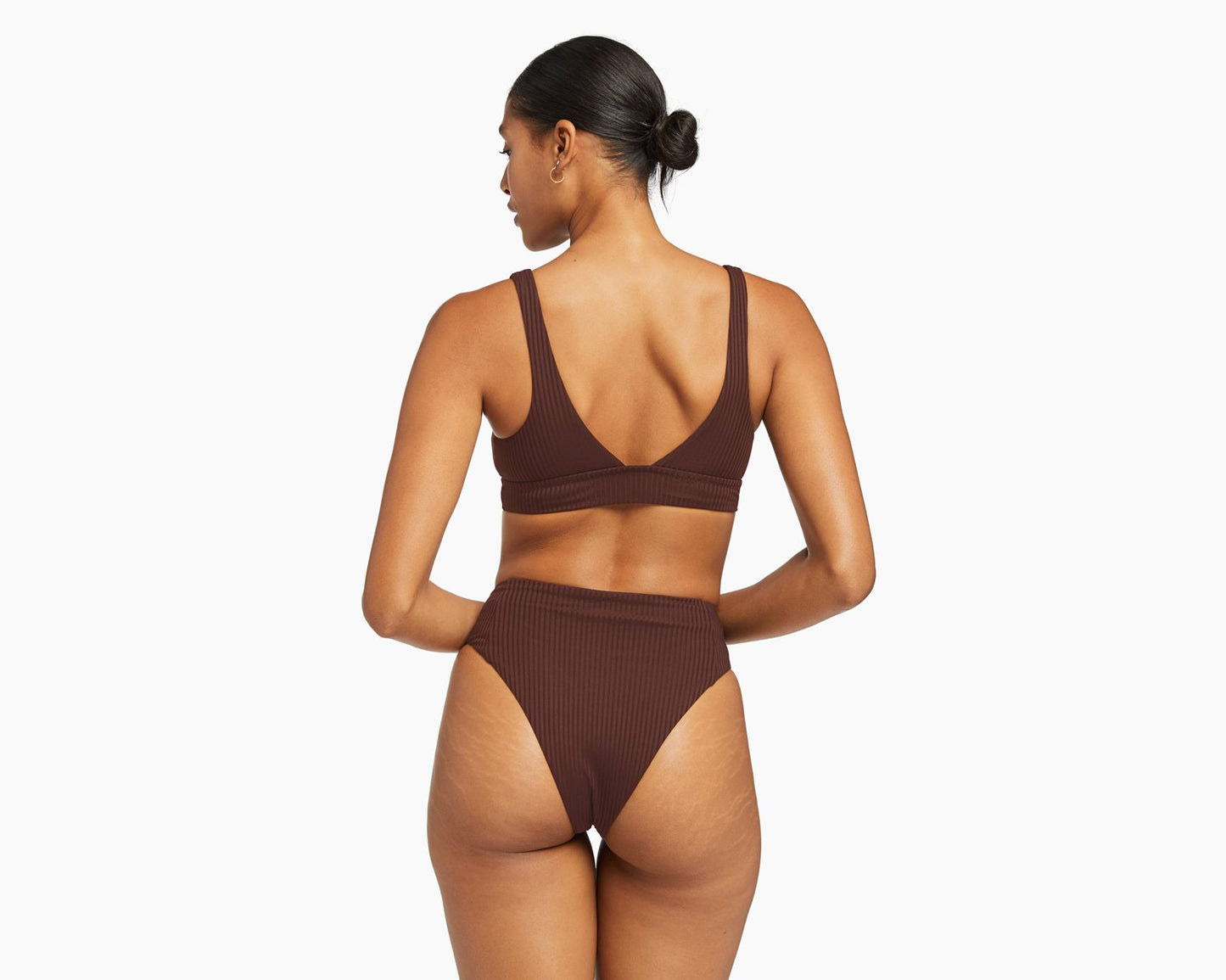Vitamin A Swim Sienna Tank - Chocolate Ecorib