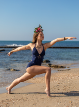 GOA MAGIC Cheeky Shabby Blue Tankini Swimwear For Women, "SHANI" Bikini set (Lycra fabric)