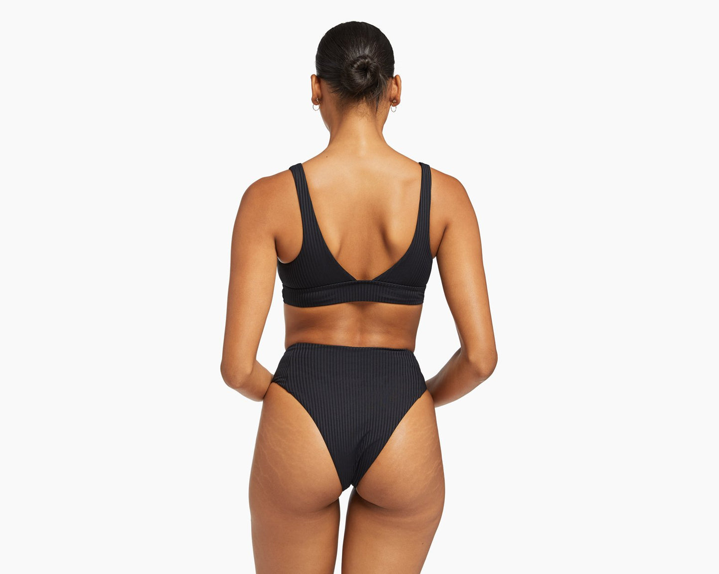 Vitamin A Sienna High Waist Bottom - Black Ecorib