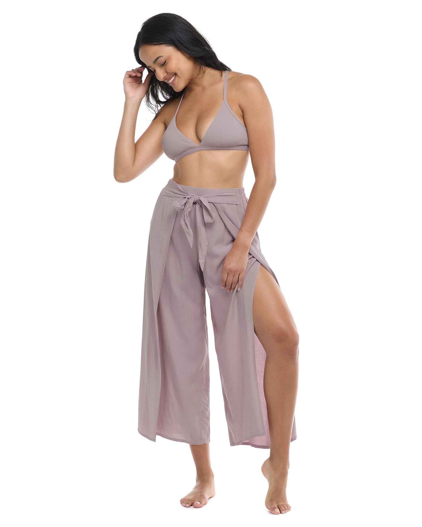 SK671680-095 Skye Paige Wrap Pants - St Barts Taupe