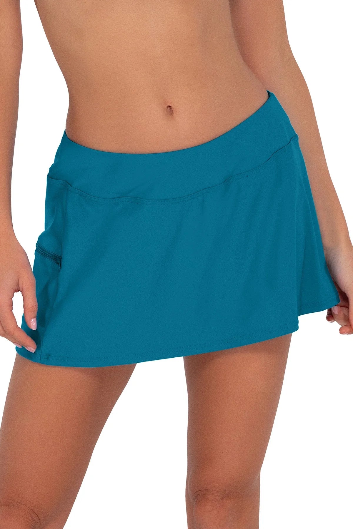 Sunsets Side Zip Swim Skort