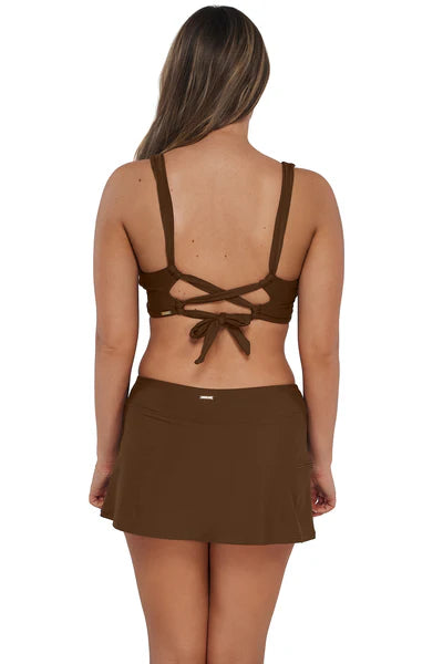 Sunsets Side Zip Swim Skort