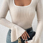 Scoop Neck Long Sleeve T-Shirt