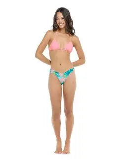 Body Glove Dita Flor Nove Ruffle Reversible Triangle Swim Top