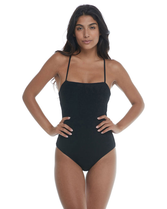 Body Glove Ibiza Gigi One-Piece Bandeau Swimsuit Black