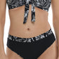 Body Glove Jubilee Reversible Marlee High-Waist Bikini Bottom - Black