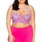 Curve Pink Poppy Kokomo Swim Skirt