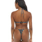 Body Glove Abloom Luana Halter Slider Bikini Top - Black