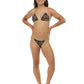 Body Glove Equator Dita Ruffle D-Cup Triangle Bikini Top - Black