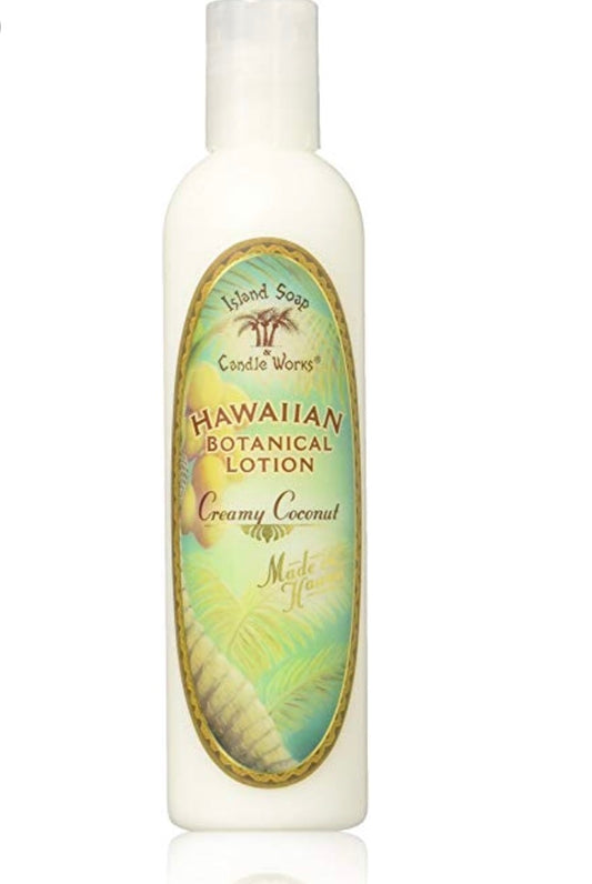 Island Soap Hawaiian Botanical Lotion 8.5 oz - Creamy Coconut