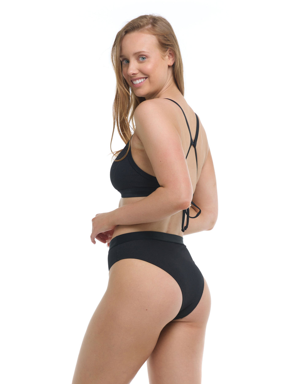 Body Glove Ibiza Marlee High-Waist Bikini Bottom - Black