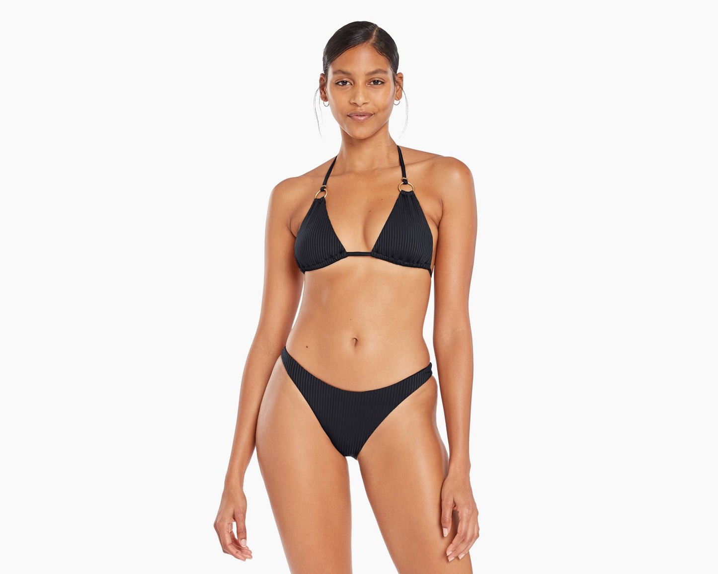 Vitamin A Swim Cosmo Top - Black Ecorib