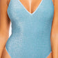 Luli Fama Stardust V Neck One Piece